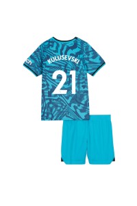Fotbalové Dres Tottenham Hotspur Dejan Kulusevski #21 Dětské Třetí Oblečení 2022-23 Krátký Rukáv (+ trenýrky)